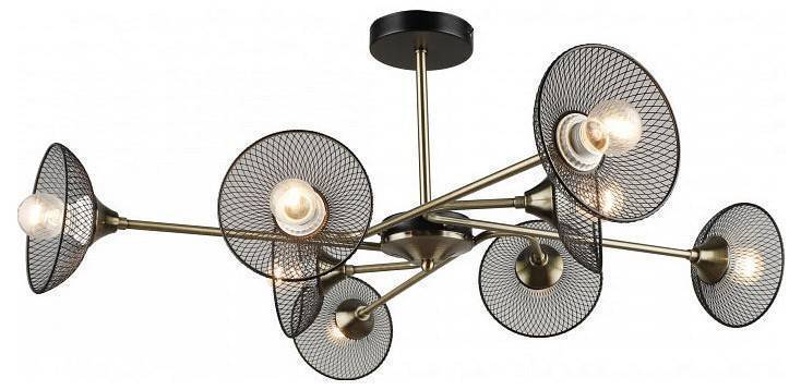 Люстра на штанге Imex MD.5700 MD.5700-8-S-AB+BK