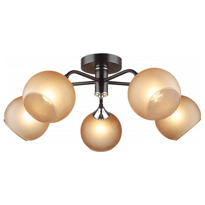 Люстра на штанге Imex MD.5965 5 ламп MD.5965-5-S-COFFEE+CR