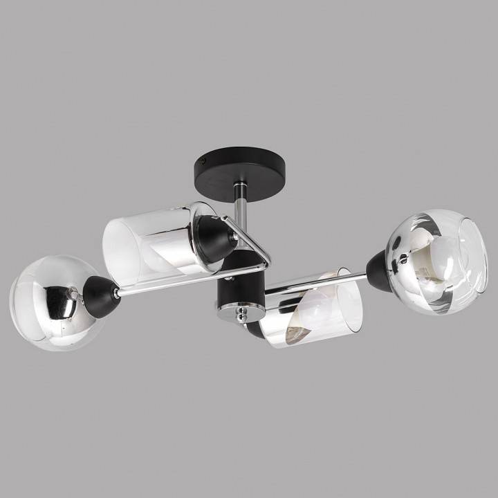 Потолочная люстра Imex MD.8243 4 лампы черный/хром MD.8243-4-S-BK+CH