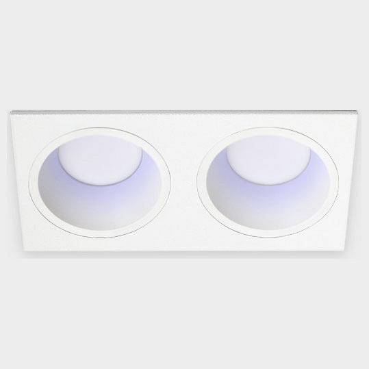 Встраиваемый светильник Italline IT08-8013 белый 4000 K 2 шт + рамка IT08-8015 белый IT08-8013 white 4000K / IT08-8015 white