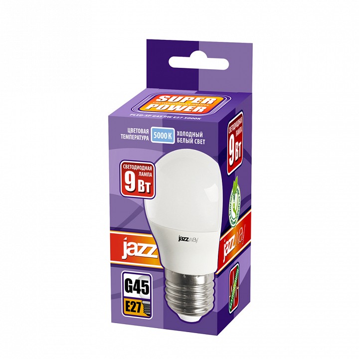 Лампа светодиодная Jazzway  PLED-SP G45 9W E27 5000K