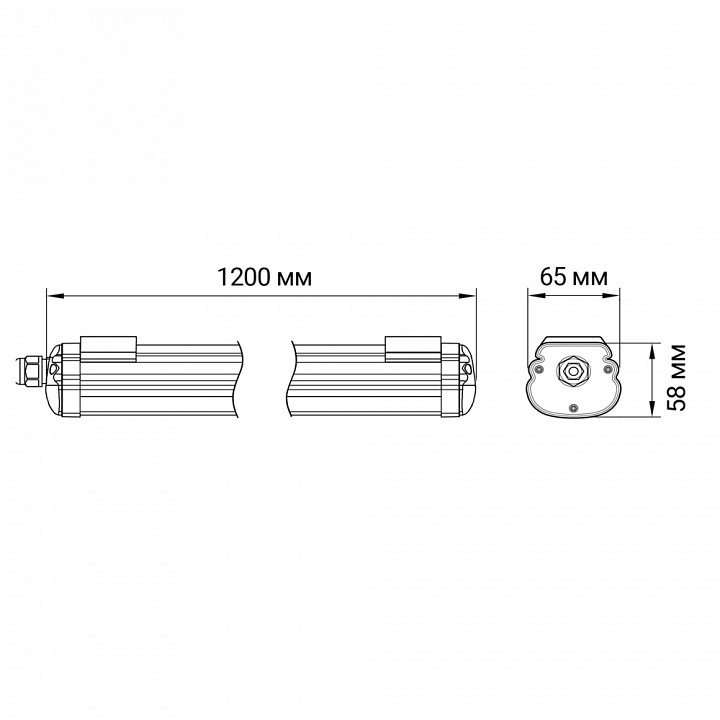 Накладной светильник Jazzway  PWP-OS 1200 36W 6500K IP65
