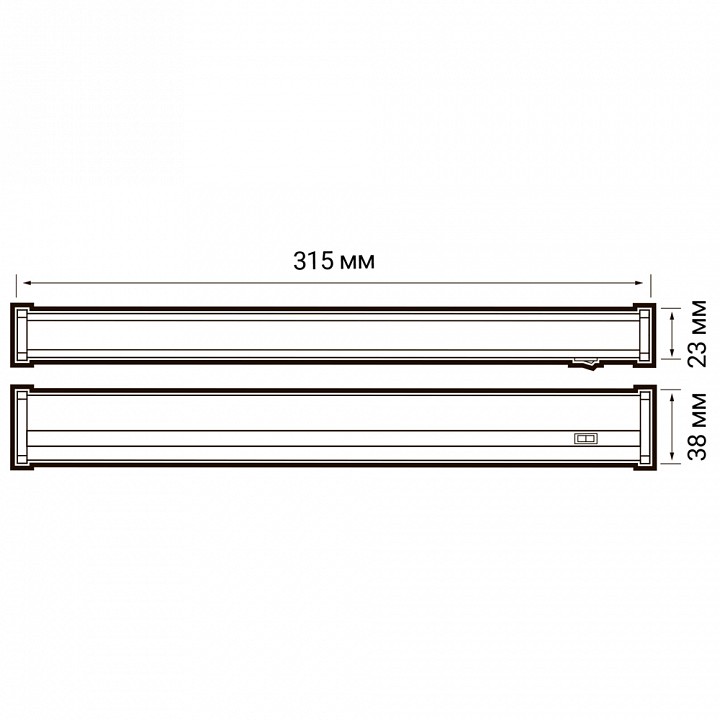 Накладной светильник Jazzway  PLED T5i PL  300 4W  FR 6500K