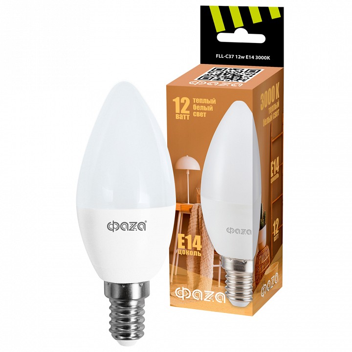 Лампа светодиодная Jazzway  FLL- C37 12w E14 3000K