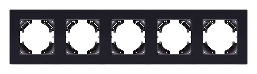 Рамка на 5 постов Kollinger Eleganz Acryl EA5BK