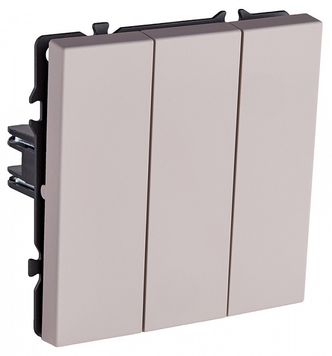 Выключатель трехклавишный без рамки Kollinger Eclipse EC-710CM