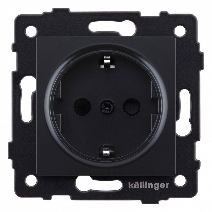 Розетка с заземлением, без рамки Kollinger  REA-002BM