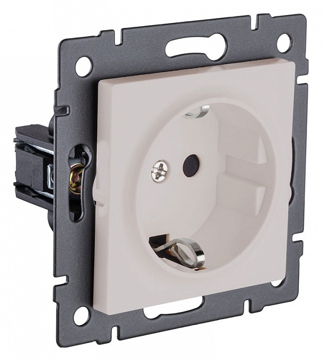 Розетка с заземлением, без рамки Kollinger  REA-002CM