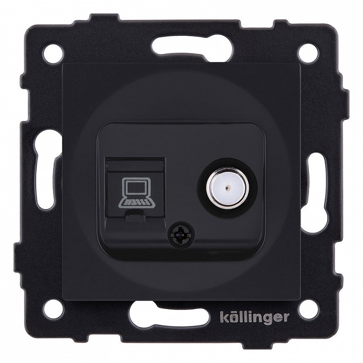 ТВ-розетка и SAT-розетка оконечная без рамки Kollinger  REA-014BM