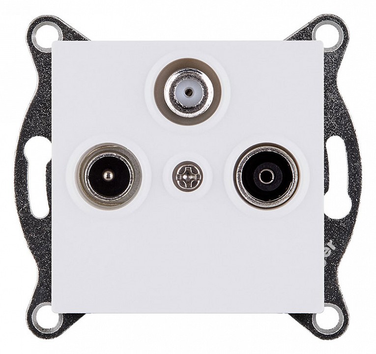 ТВ-розетка и SAT-розетка оконечная без рамки Kollinger  REA-036WM