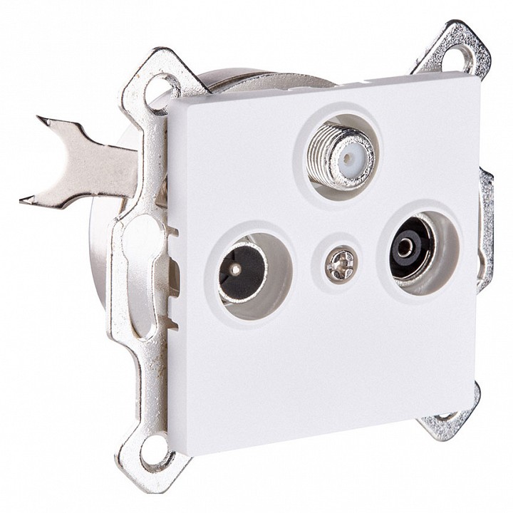 ТВ-розетка и SAT-розетка оконечная без рамки Kollinger  REA-036WM