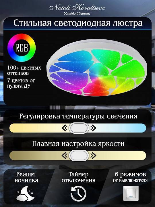 Накладной светильник Natali Kovaltseva INNOVATION STYLE RGB 83120