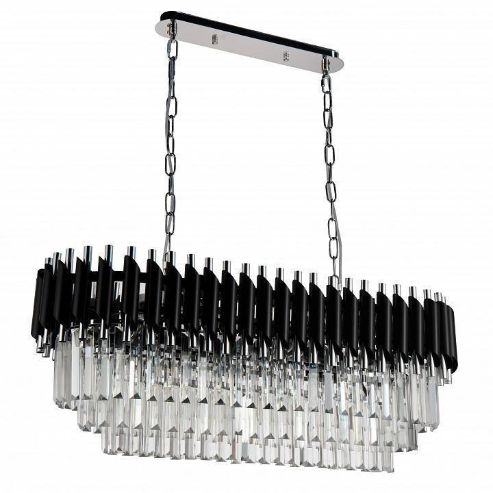 Подвесная люстра Natali Kovaltseva Darian 76017/8C CHROME BLACK