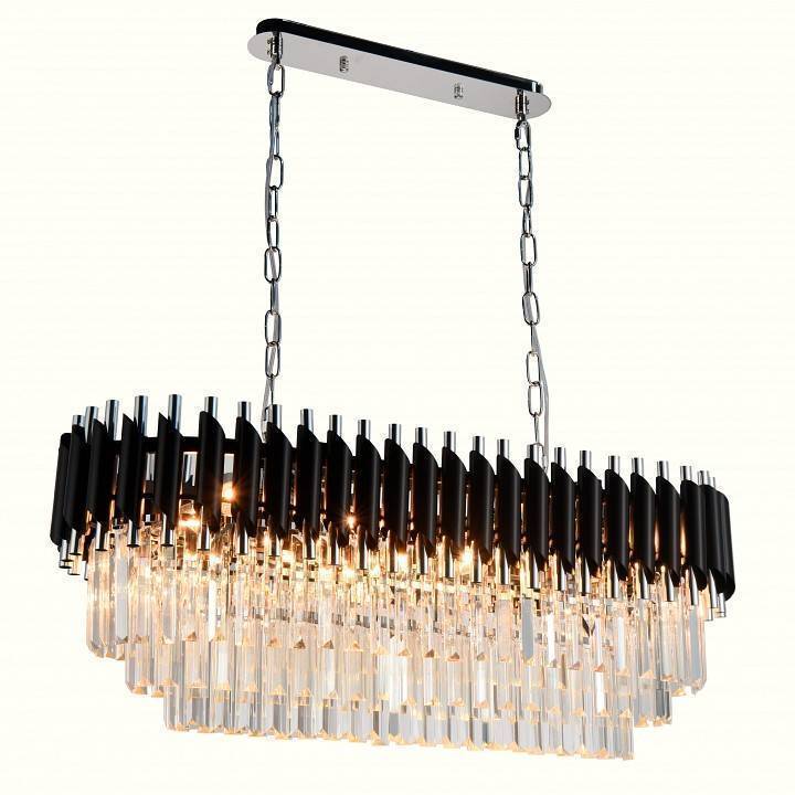 Подвесная люстра Natali Kovaltseva Darian 76017/8C CHROME BLACK