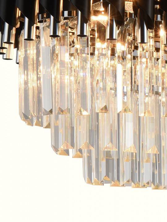 Подвесная люстра Natali Kovaltseva Darian 76017/8C CHROME BLACK