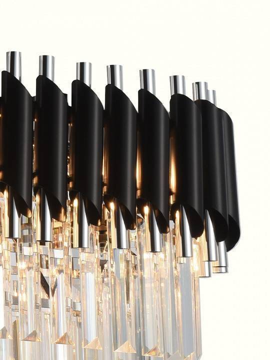 Подвесная люстра Natali Kovaltseva Darian 76017/8C CHROME BLACK