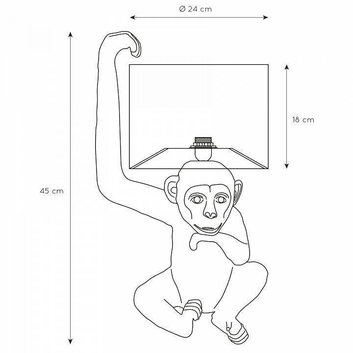 Настольная лампа декоративная Lucide Extravaganza Chimp 10502/81/30