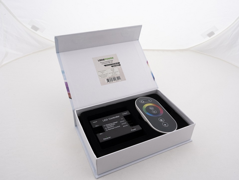 Контроллер-регулятор цвета RGB с пультом ДУ LEDS POWER T3 RF 30A 003764