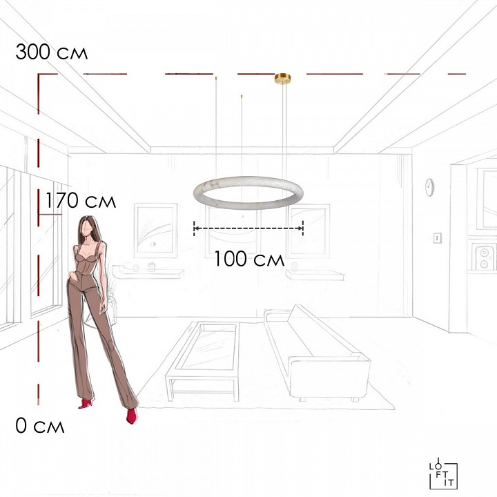 Подвесной светильник Loft It Oslo 10407/1000