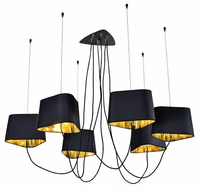 Подвесная люстра Loft It Nuage 6 ламп черная LOFT1163-6BL