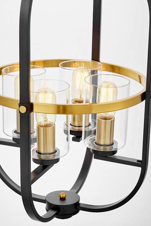 Люстра на штанге Lumina Deco Monterey LDP 1141-4 BK+MD