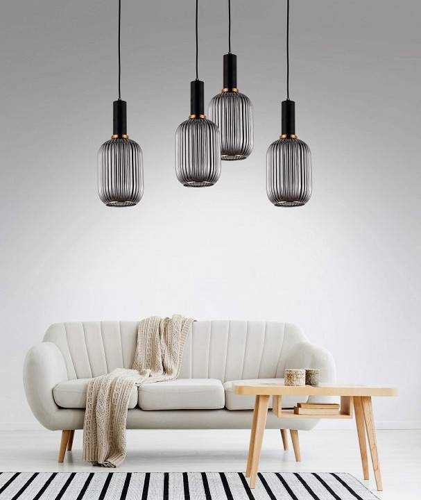 Подвесной светильник Lumina Deco Rico LDP 1218-1 GY+BK