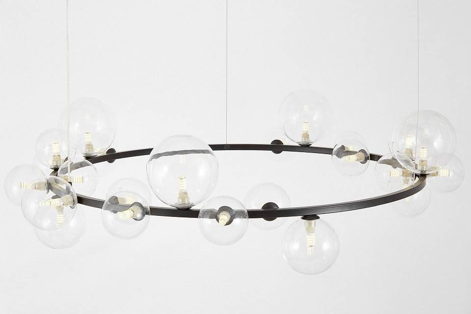 Подвесная люстра LUMINA DECO MERIDO LDP 7033-24 BK+CL