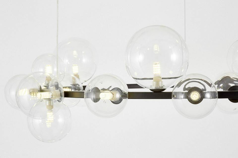 Подвесная люстра LUMINA DECO MERIDO LDP 7033-24 BK+CL