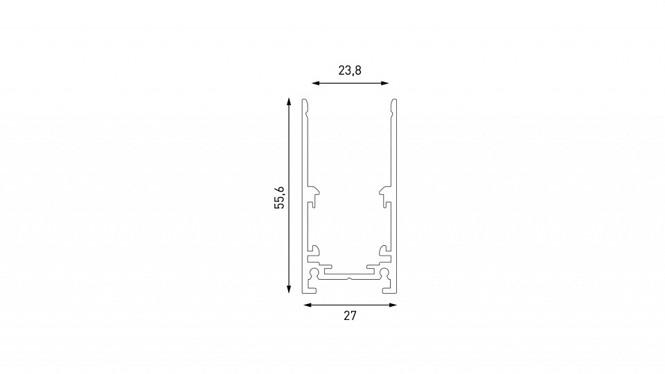 Трек накладной Lumker SY-LINK SY-LINK-20S1-2.5-BL