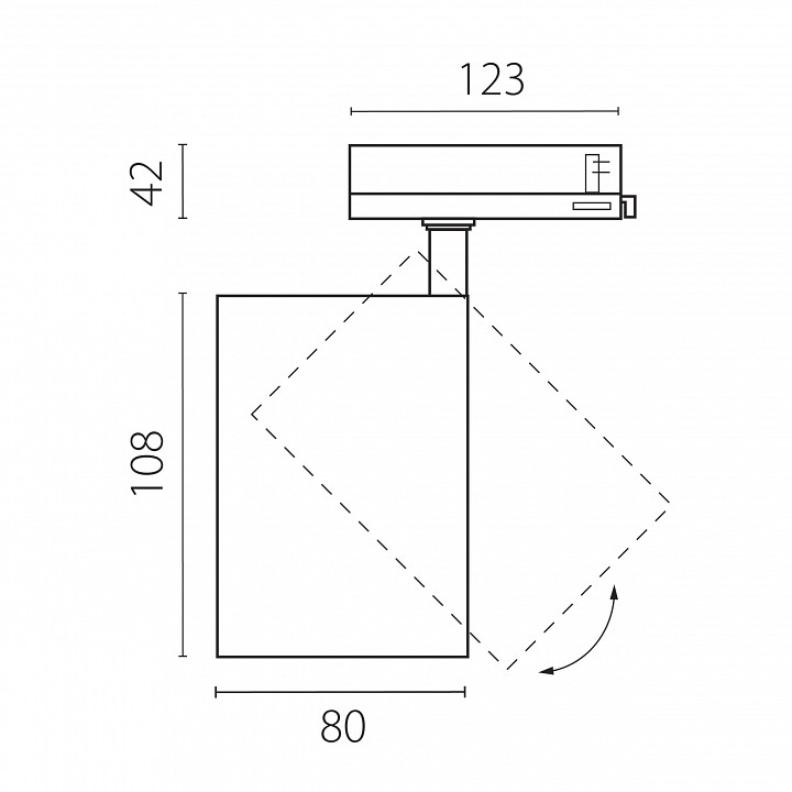 Светильник на штанге Lightstar Alta Base A5346QT15G