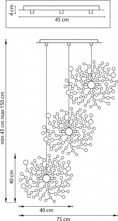 Подвесной светильник Lightstar Extra L3PR721134