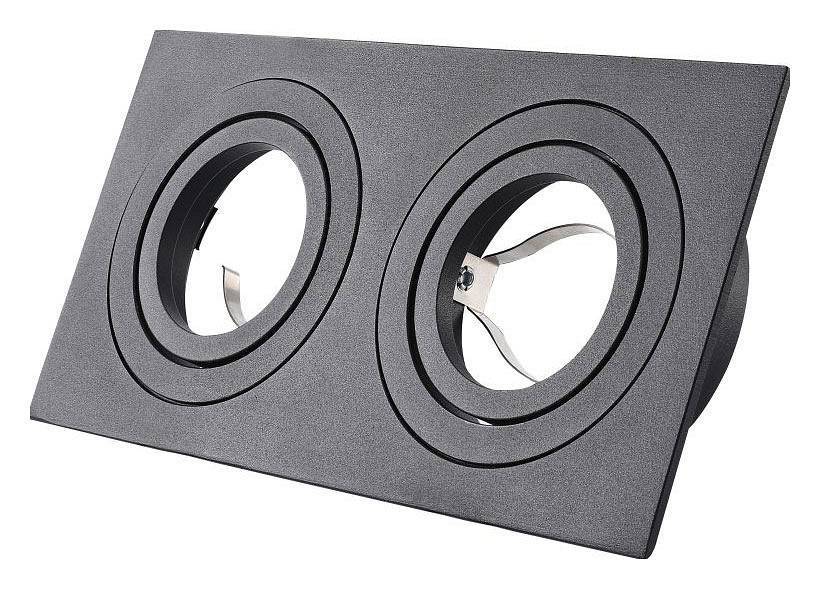 Встраиваемый светильник Lucia Tucci Rossari LTP-D012Q-02GU10-B 2xGU10 черный LTP-D012Q-02GU10-B