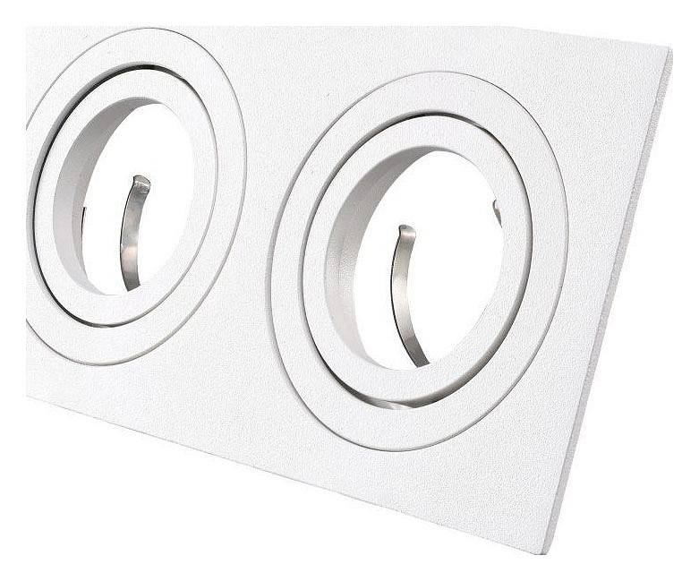 Встраиваемый светильник Lucia Tucci Rossari LTP-D012Q-02GU10-W 2xGU10 белый LTP-D012Q-02GU10-W