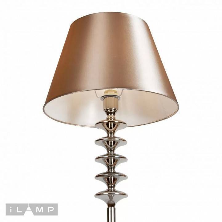 Торшер iLamp Rolling никель F2406-1 Nickel