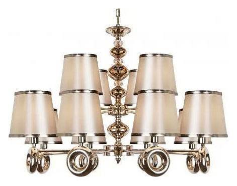 Подвесная люстра iLamp Brooklyn P2401-8+4 Nickel