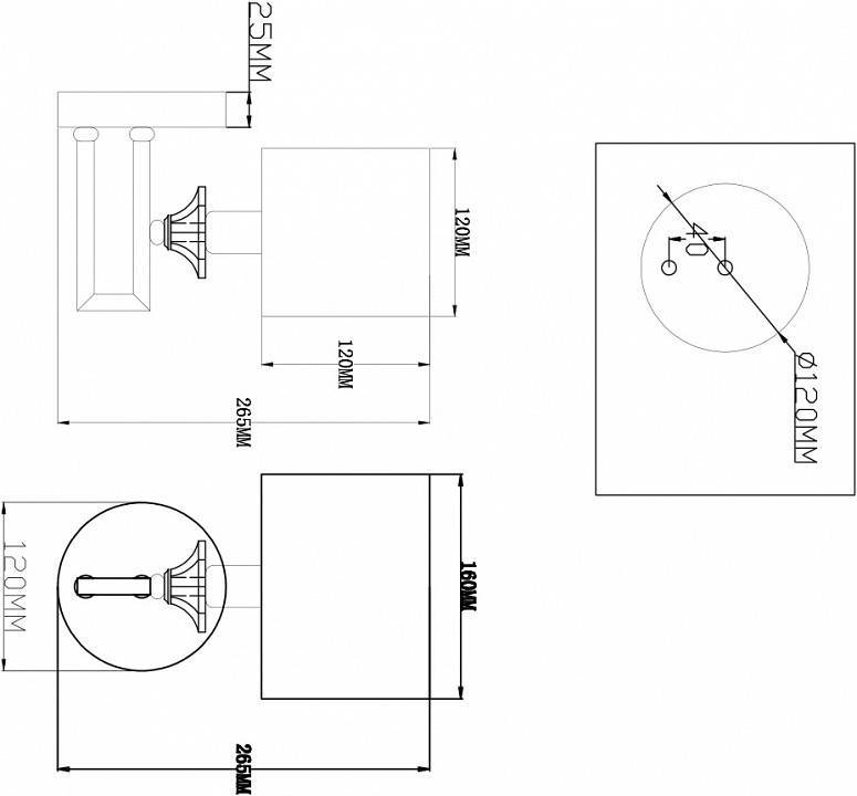Бра Moderli Katar V2620-1W