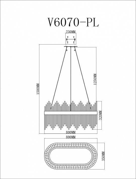 Подвесной светильник Moderli Celebria V6070-PL