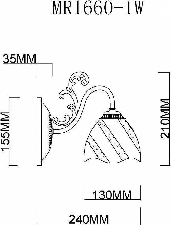 Бра MyFar Nicole MR1660-1W