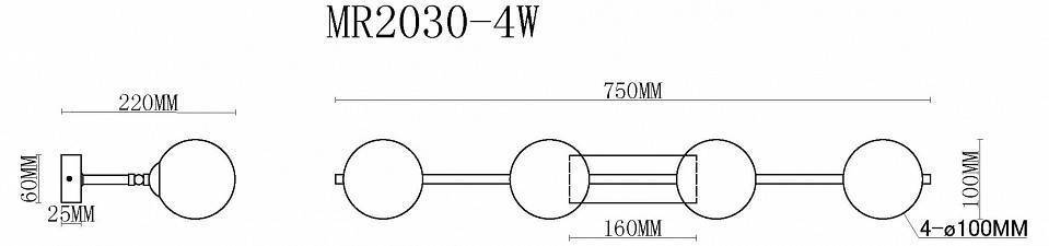Бра MyFar Valency MR2030-4W