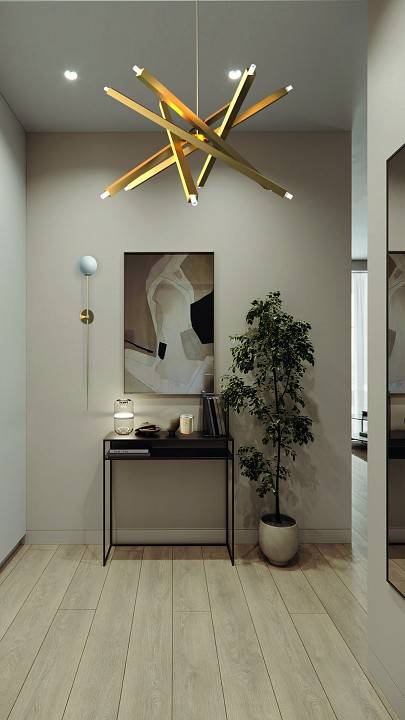 Люстра на штанге Milosh Tendence 793 12 ламп 0793CL-12GD