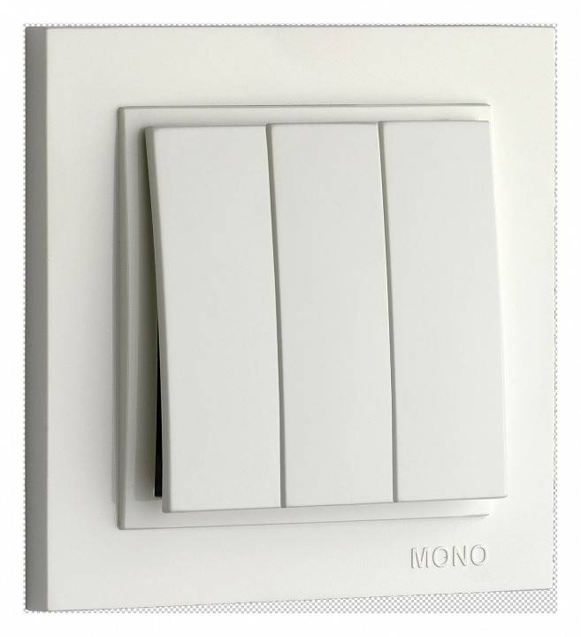 Выключатель трехклавишный Mono Electric Despina 102-190022-114