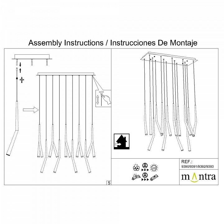 Основание Mantra Modular Light Florones 9392