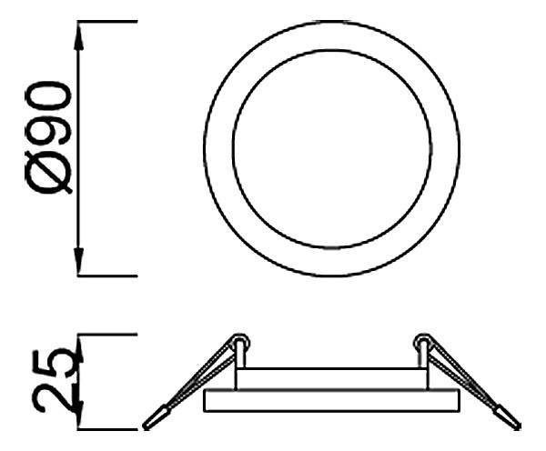Встраиваемый светильник Mantra Saona C0180