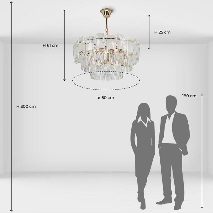 Подвесная люстра De City Бриз 43 7x40 Вт E14 111016607