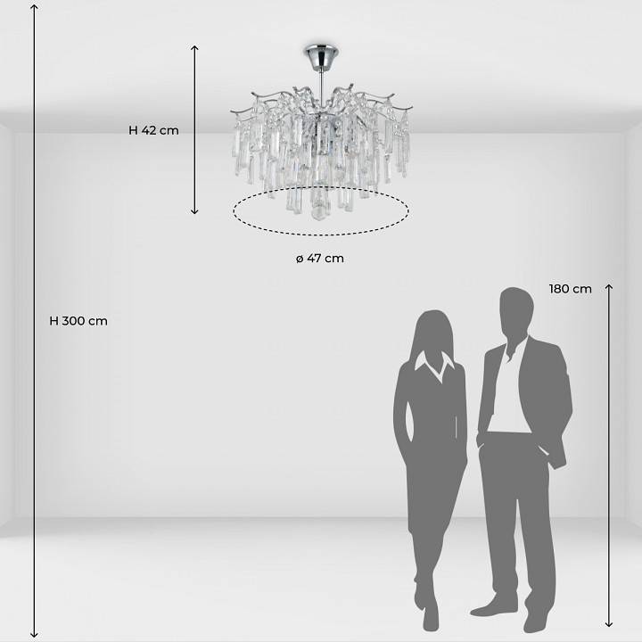 Люстра на штанге MW-Light Бриз 50 6 ламп 111019306