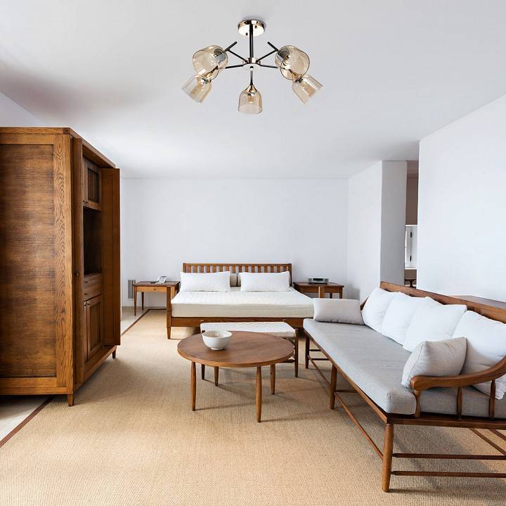 Люстра на штанге De City Альфа 18 5хE27 324017005