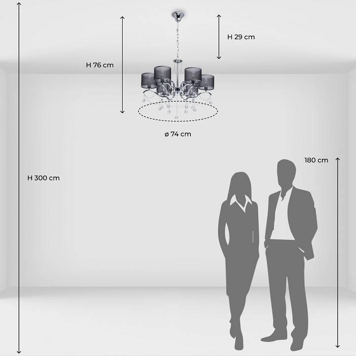 Подвесная люстра MW-Light Федерика 82 6x60 Вт E27 379019006