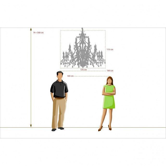 Подвесная люстра Chiaro Версаче 28 ламп 639012428