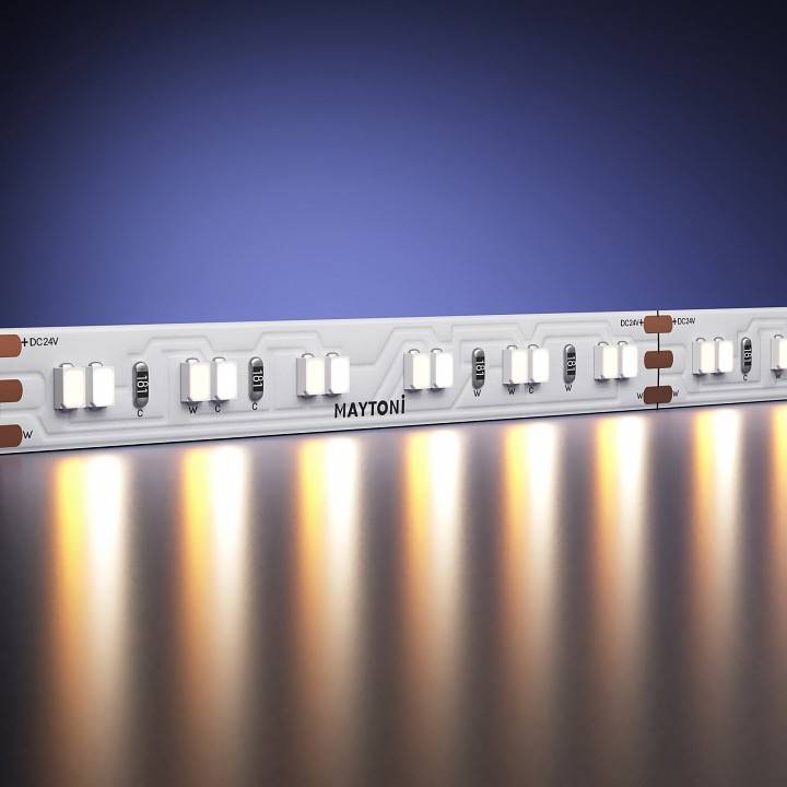 Лента светодиодная Maytoni Overled 9.6 Вт/м 24 В 3000 К IP65 5 м 201128