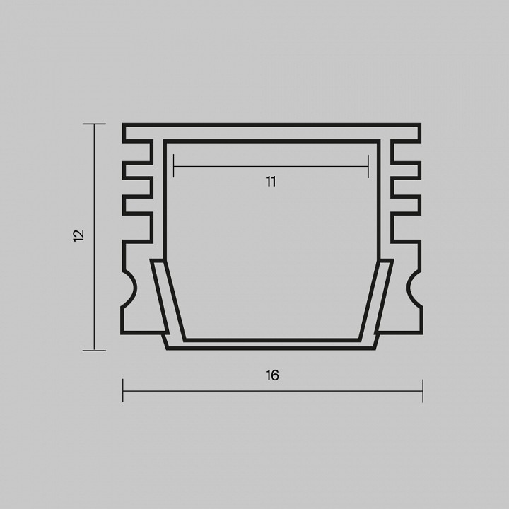 Короб накладной для блока питания Maytoni Exility белый 631006